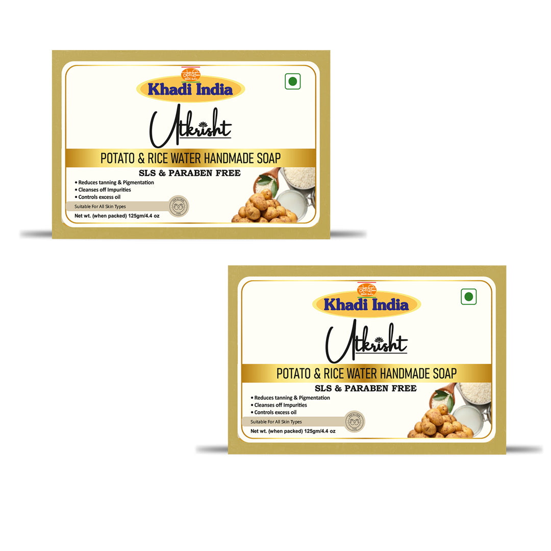 Utkrisht Khadi Potato Rice Water Soap (125g)