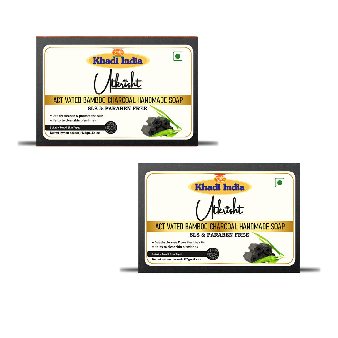 Utkrisht Khadi Charcoal Soap (125g)