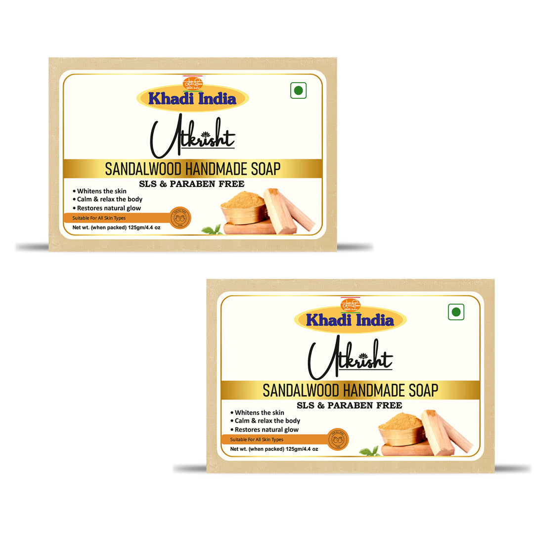 Utkrisht Khadi Sandalwood Soap (125g)