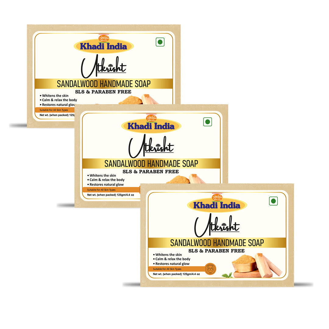 Utkrisht Khadi Sandalwood Soap (125g)