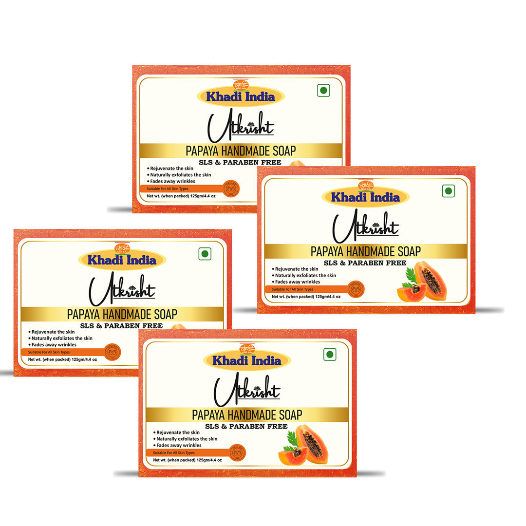 Utkrisht Khadi Papaya Soap (125g)