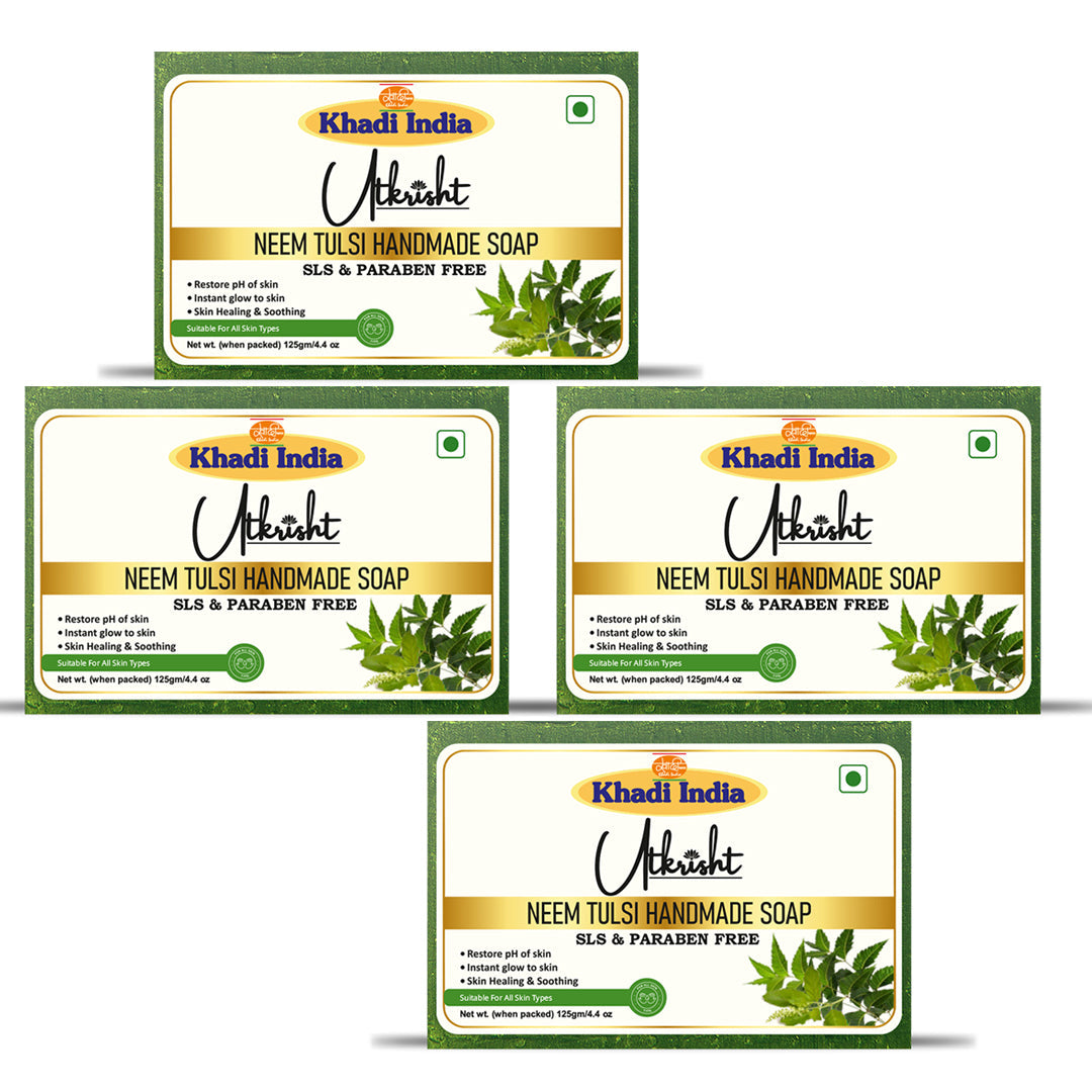 Utkrisht Khadi Neem & Tulsi Soap (125g)