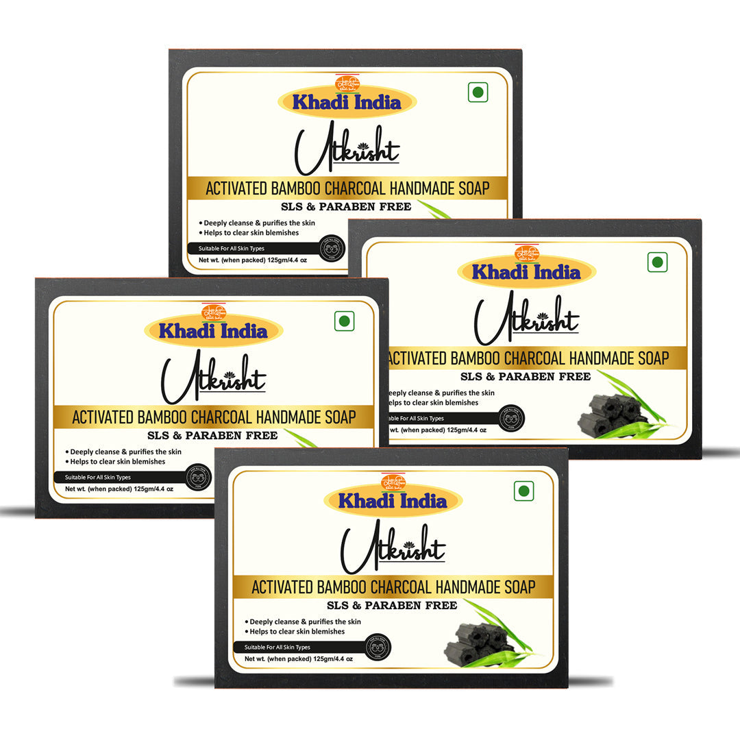 Utkrisht Khadi Charcoal Soap (125g)