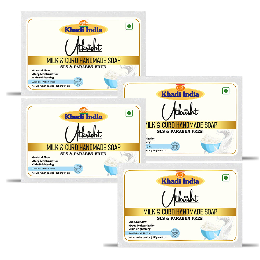 Utkrisht Khadi Milk and Curd Soap (125g)