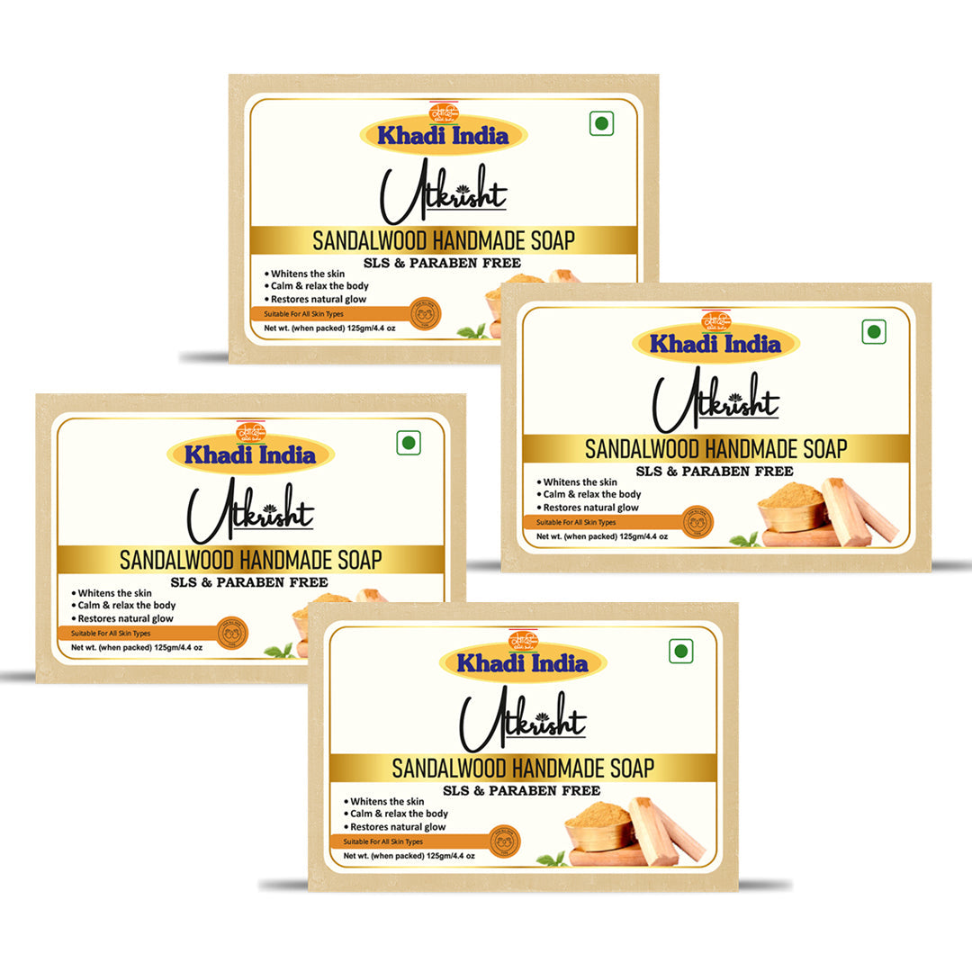 Utkrisht Khadi Sandalwood Soap (125g)