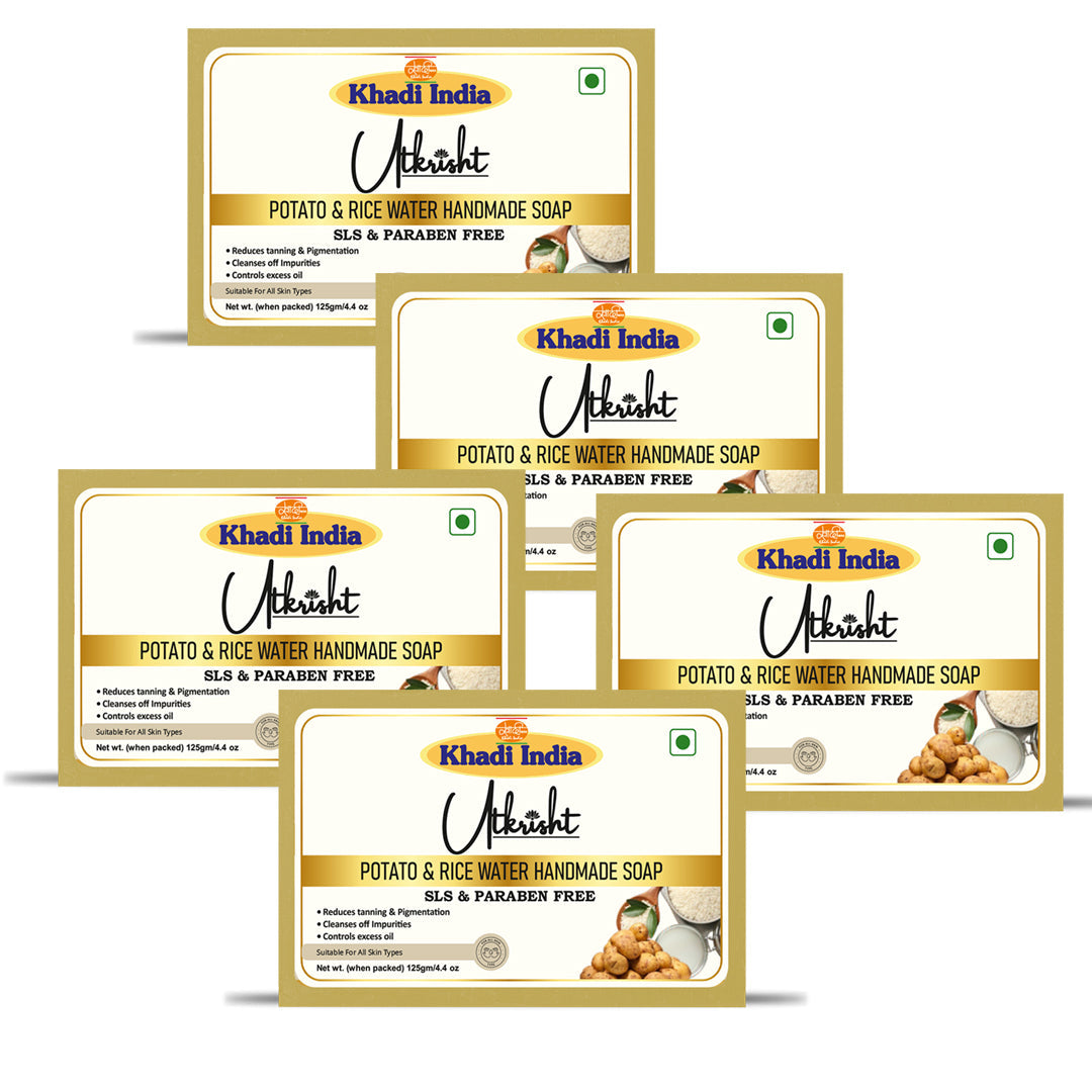 Utkrisht Khadi Potato Rice Water Soap (125g)