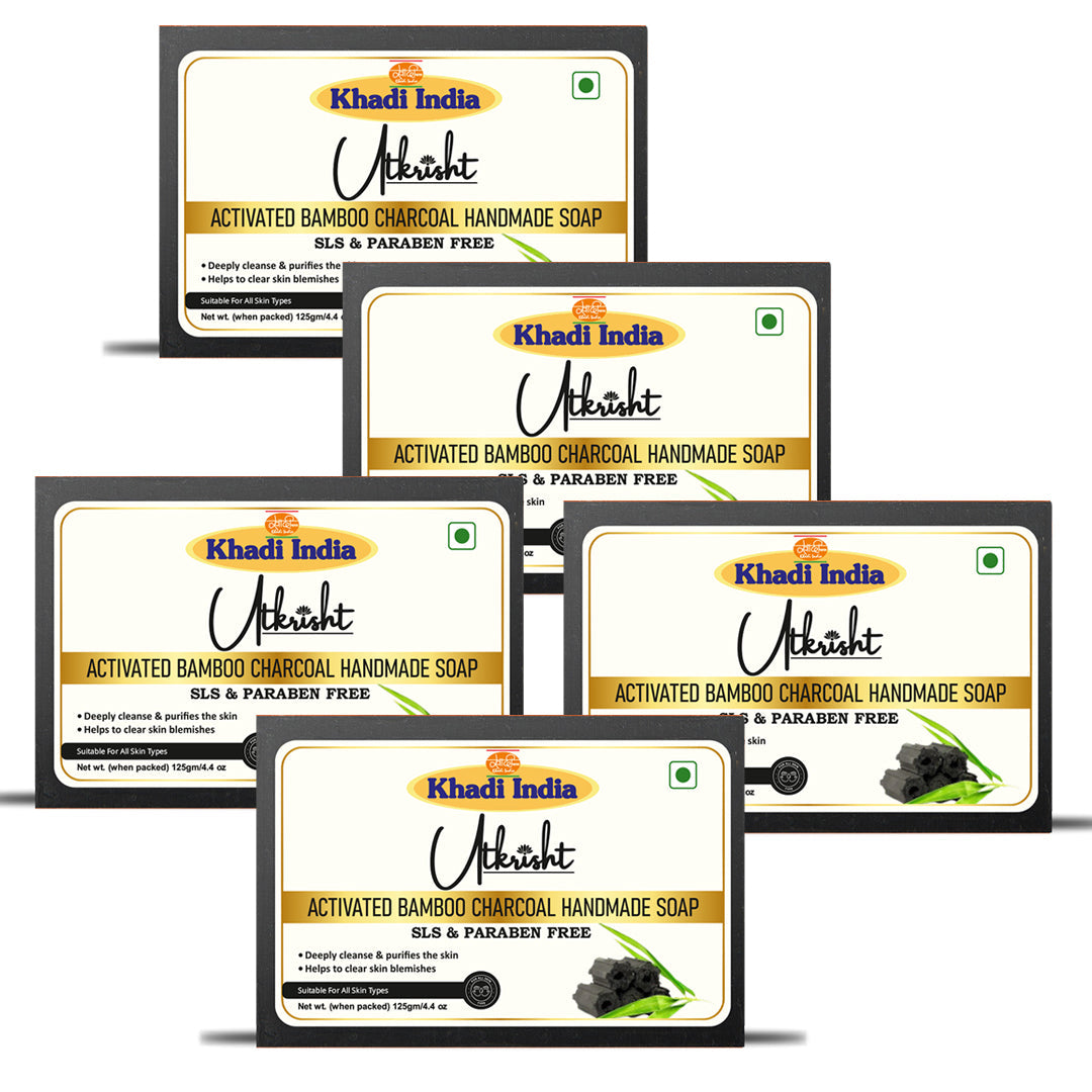 Utkrisht Khadi Charcoal Soap (125g)