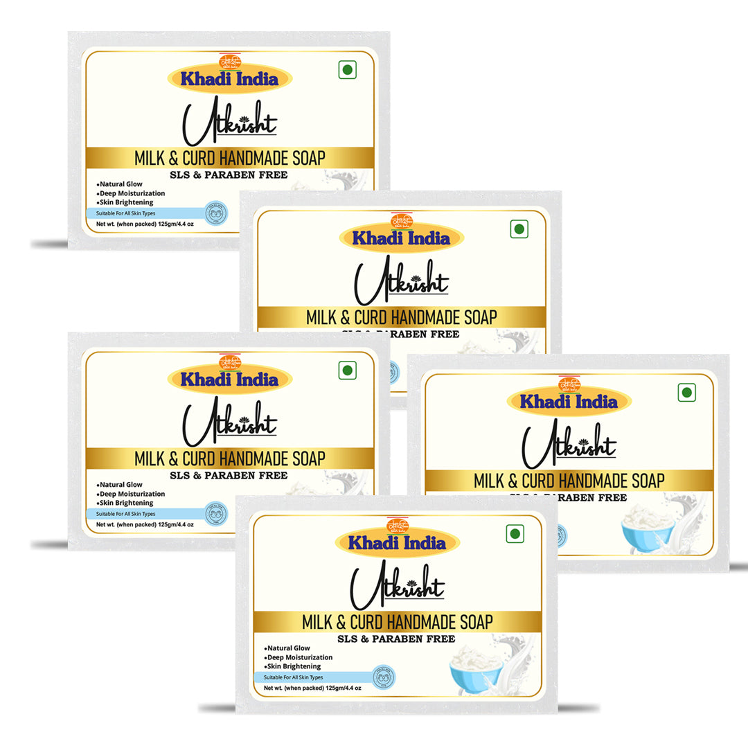 Utkrisht Khadi Milk and Curd Soap (125g)