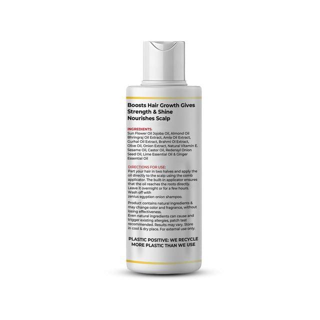 Zenius Egyptian Onion Oil - Onion Hair Oil for Hair Growth and Regrowth, Control Hair Fall - 200ml Oil