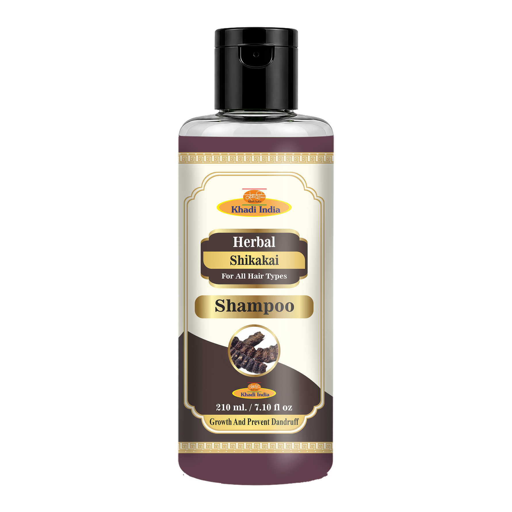 Khadi Care Herbal Shikakai Shampoo for Hair Strength & Conditioning - 210ml