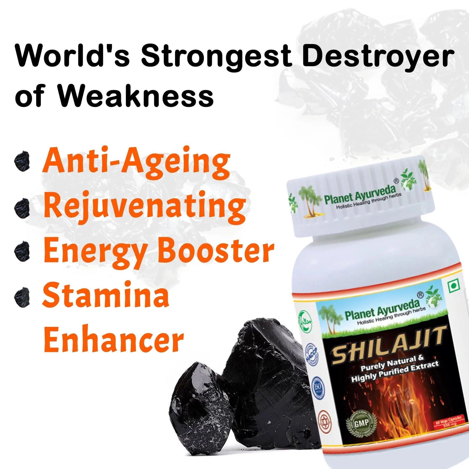 Planet Ayurveda Shilajit Capsule - 60 Capsules