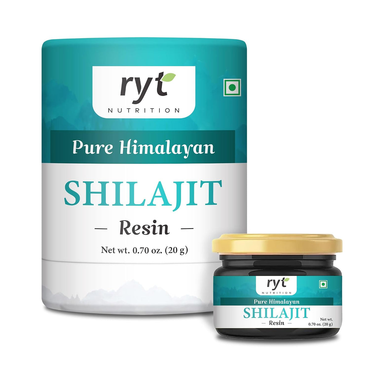 Ryt Nutrition Shilajit/Pure Himalayan Shilajit Resin, 20 g | 500mg/Serving | 100% Ayurvedic| Boost Muscle Growth & Stamina