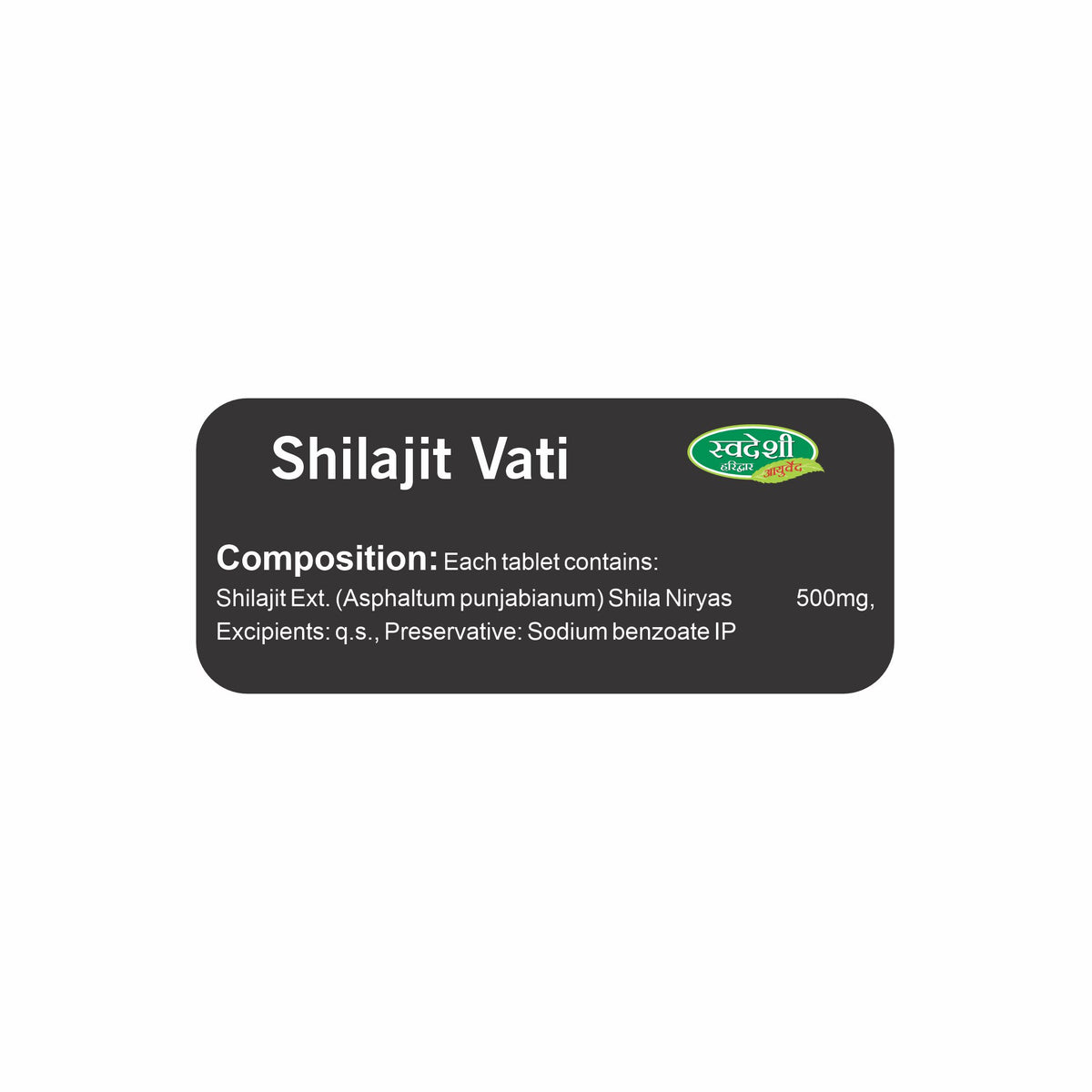 Pack of 2 Shilajit Vati 60 Tab for Energy, & Vitality Support.