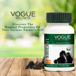 Vogue Wellness Shilajit Tablets | Himalayan Shilajit Extract | Ayurvedic Herbal Supplement for Energy, Stamina, Strength & Overall Vitality | 60 Vegetarian Tablets