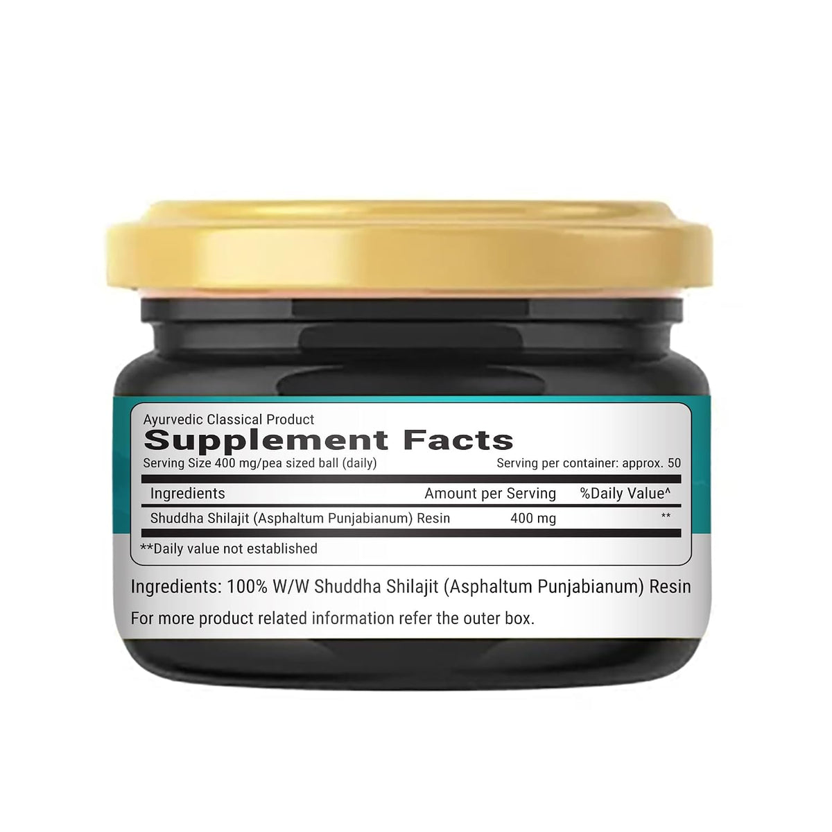Ryt Nutrition Shilajit/Pure Himalayan Shilajit Resin, 20 g | 500mg/Serving | 100% Ayurvedic| Boost Muscle Growth & Stamina