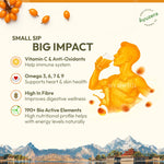 Ayuzera (Wellwith) Himalayan Sea Buckthorn Pulp Concentrate (300ml) | Cold-Pressed Wild Superfruit Pulp | Makes 50 Glasses | Rich in Natural Vitamin C, Omega 3 6 7 9 & Antioxidants | For Immunity, Radiant Skin & Gut Health