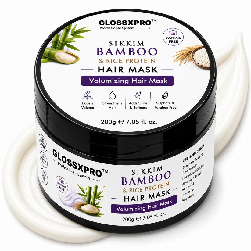 GLOSSXPRO Professional System Sikkim Bamboo & Rice Protein Hair Mask 200g