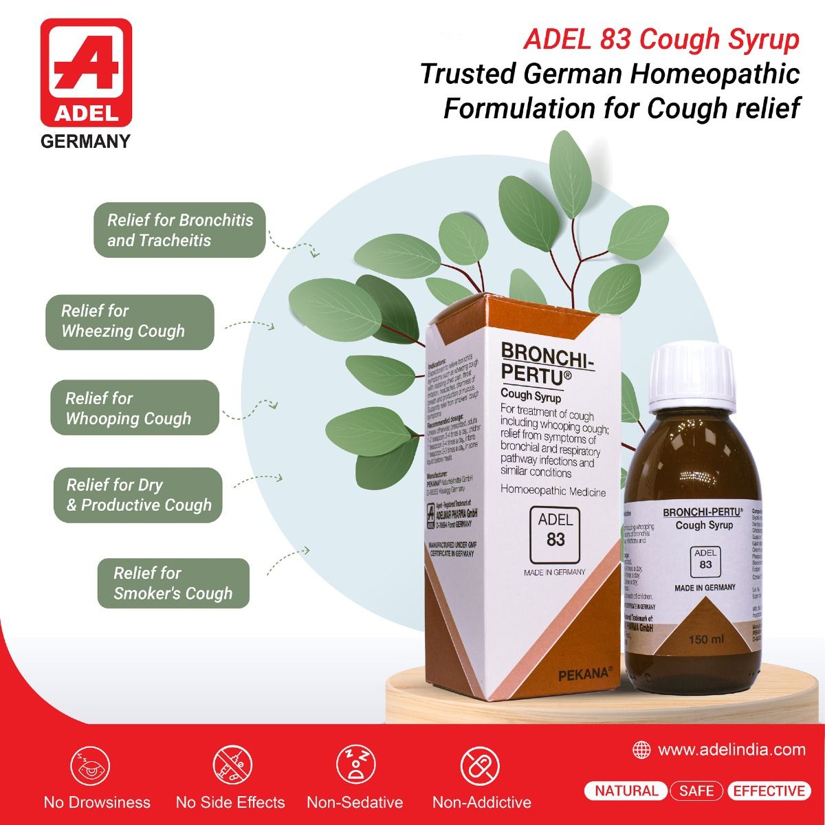 Adel Pekana ADEL 83 Bronchi-Pertu Syrup - 150ml