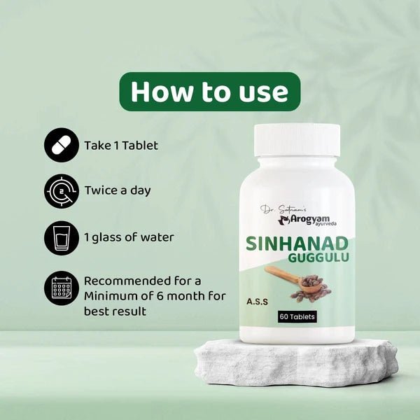 Dr. Satnam's Arogyam Ayurveda Sinhanad Guggulu Tablet (60 Each)
