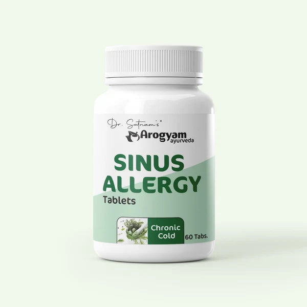Dr. Satnam's Arogyam Sinus Tablets for Allergies (60 Tablets x 2 Units)