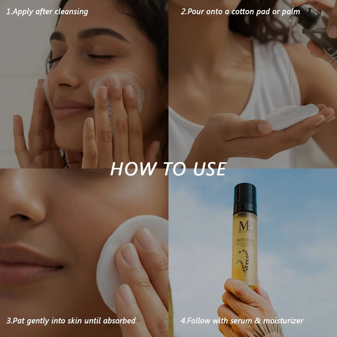 Miloe Mineral Skin Sync Toner | Hydrating & Balancing Toner with Snow Mushroom, Niacinamide & Green Tea - 100ml