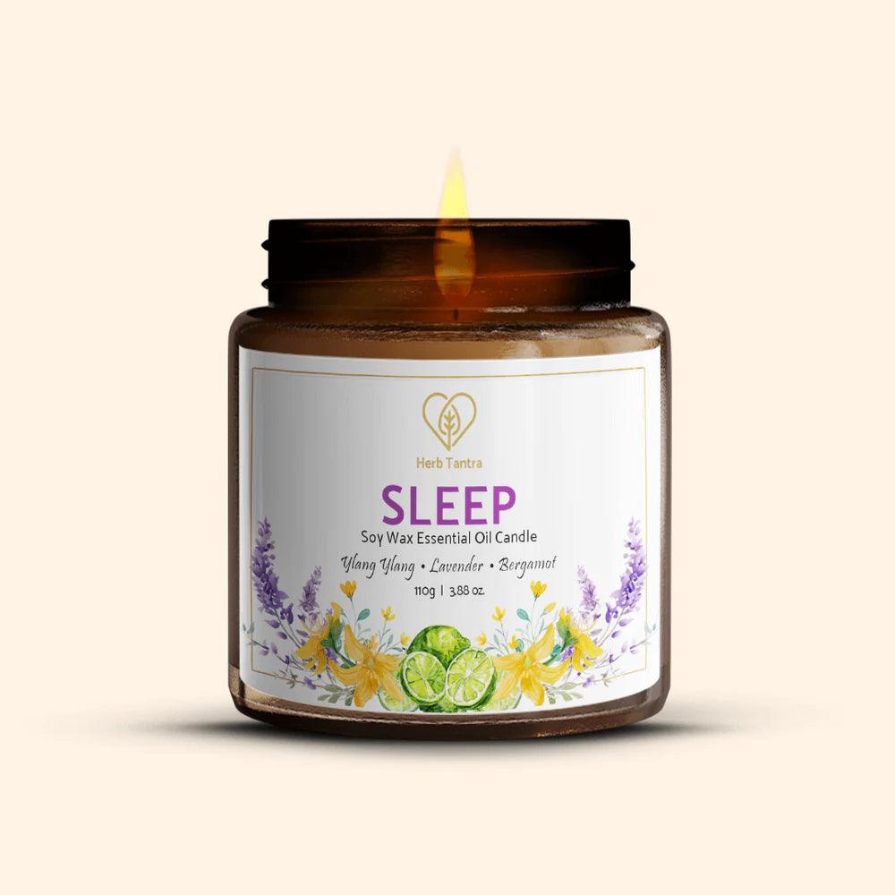 Herb Tantra Sleep Aromatherapy Candle (Soy Wax)