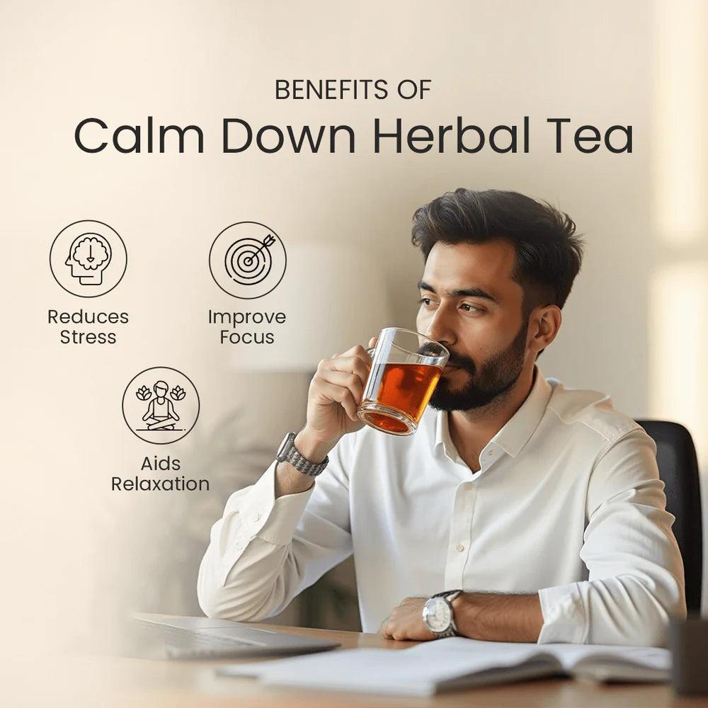 Herb Tantra Calm Down Herbal Tea | 20 Teabags