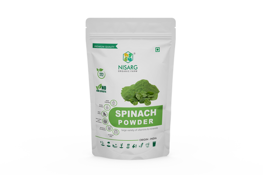 Nisarg Organic Farm Spinach (Palal) Powder