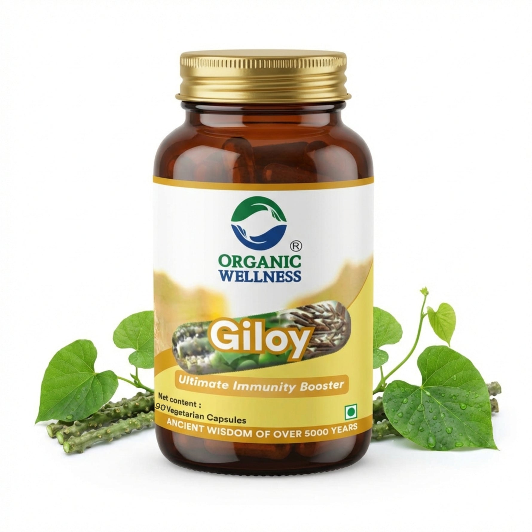 Organic Wellness Giloy Capsules - 90 Capsules