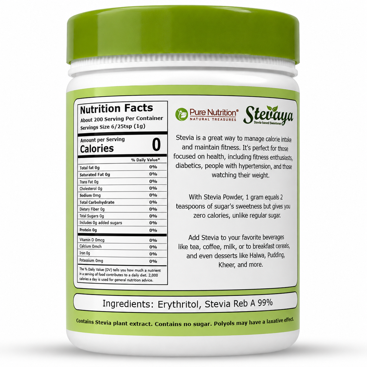 Pure Nutrition Stevia Powder, 200g