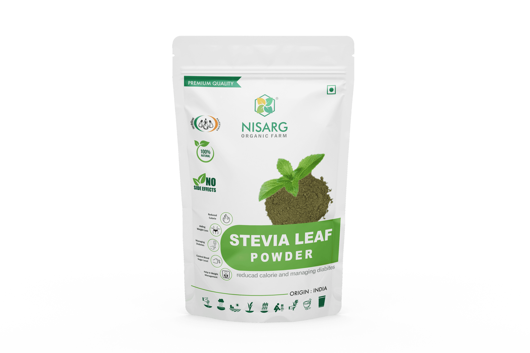 Nisarg Organic Farm Stevia Leaf Powder