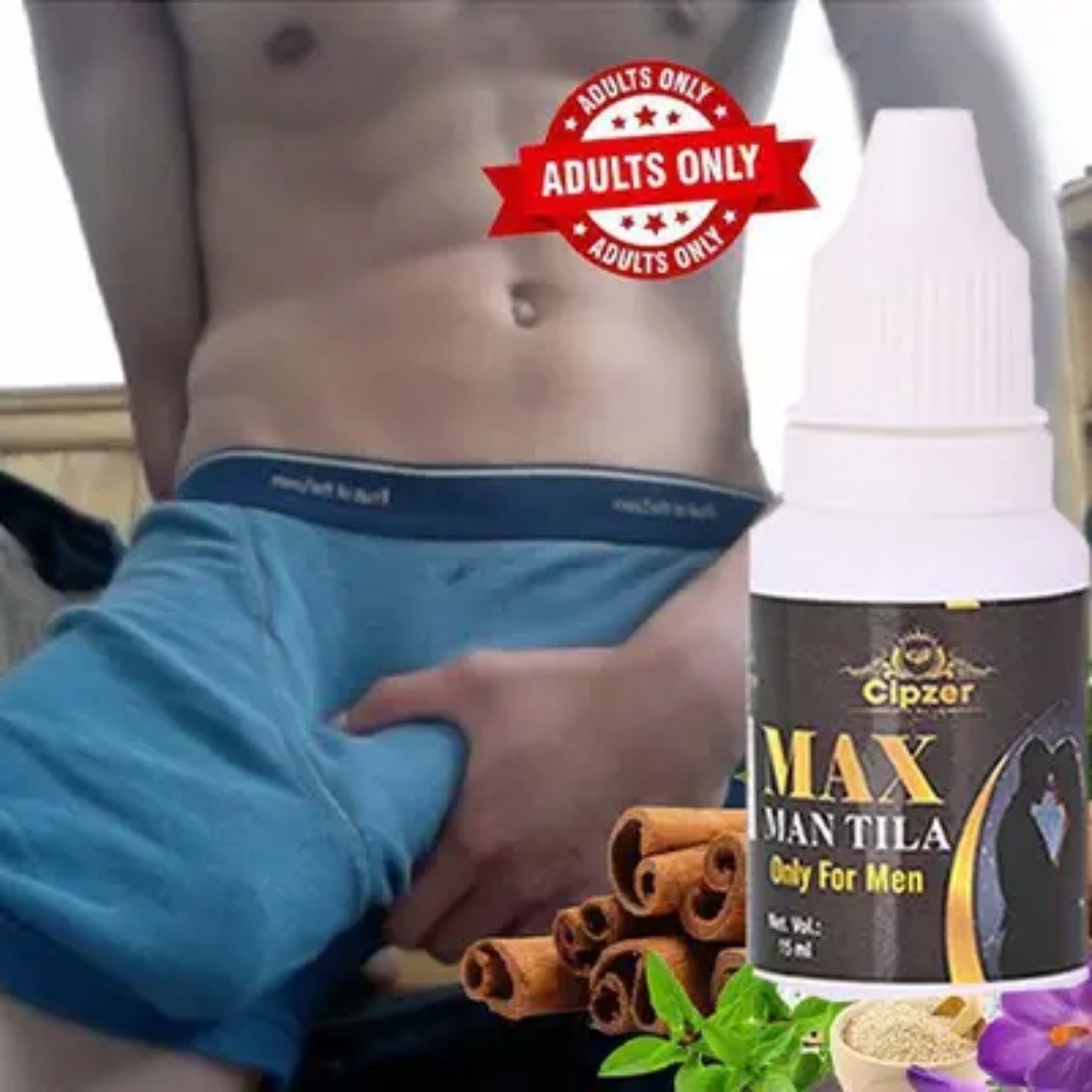 Cipzer Max Man Tila 15ml | Herbal Oil for Strong Erection, Stamina, Loose Penis & Enhanced Sexual Power