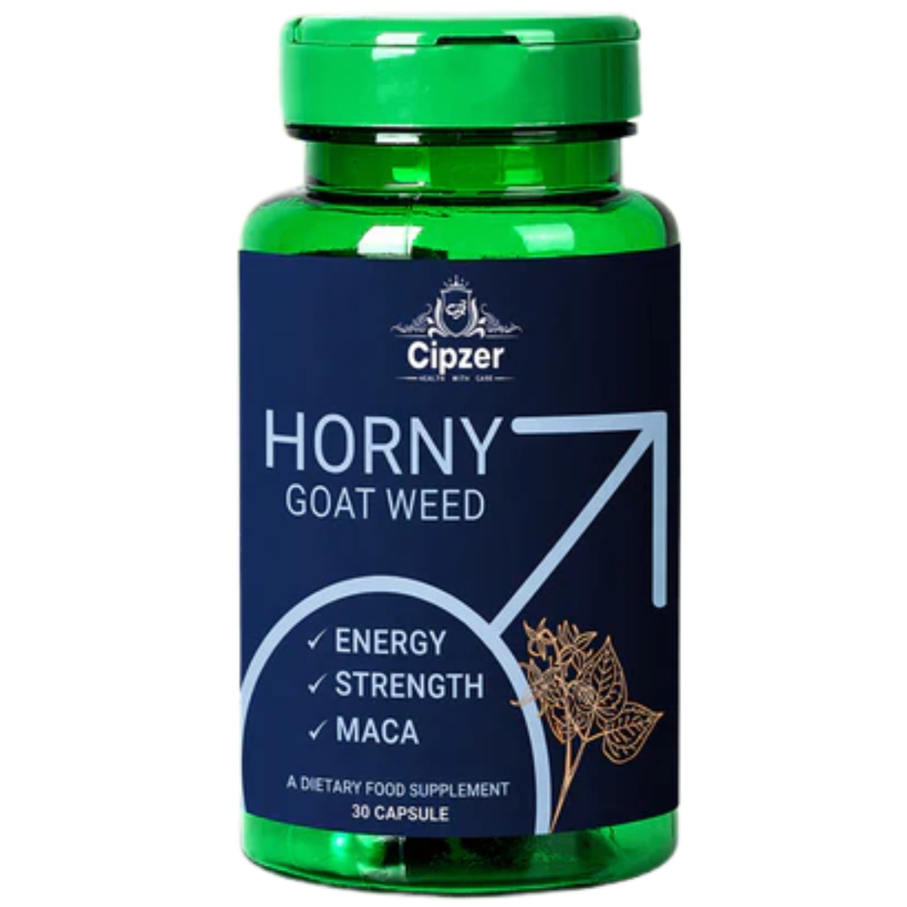 Cipzer Horny Goat Weed Capsules - Natural Performance & Vitality (30 Capsules)