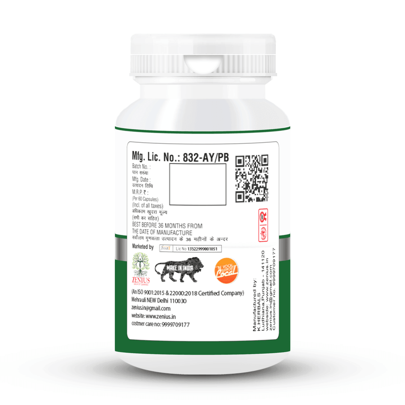 Zenius Active Rich Tablets - Natural Multivitamin Tablets for Immunity, Energy and Digestive System Booster - 60 Tablets