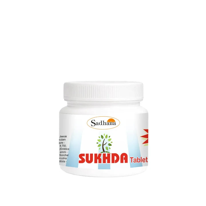 Sadhana Sukhda Tablet - 30 Tablets | Ayurvedic Laxative & Digestive Support for Constipation, Gas & Acidity