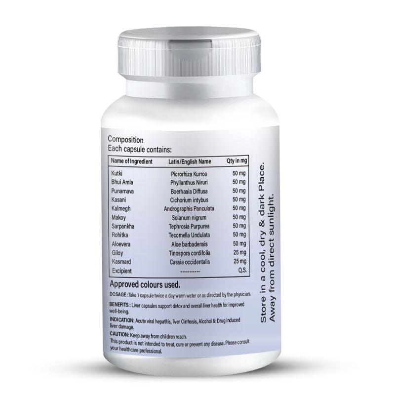 Zenius Liver Balance Capsules - Liver Detox Capsules for Liver and Digestive Health Improvement - 60 Capsules