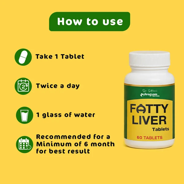 Arogyam Liver Wellness Tablets – Ayurvedic Herbal Supplement for Liver & Digestive Health Support – 60 Tablets