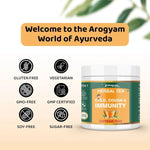 Arogyam Herbal Tea for Cough, Cold & Immunity – Caffeine-Free Herbal Tea for Respiratory & Immune Wellness Support – 100g