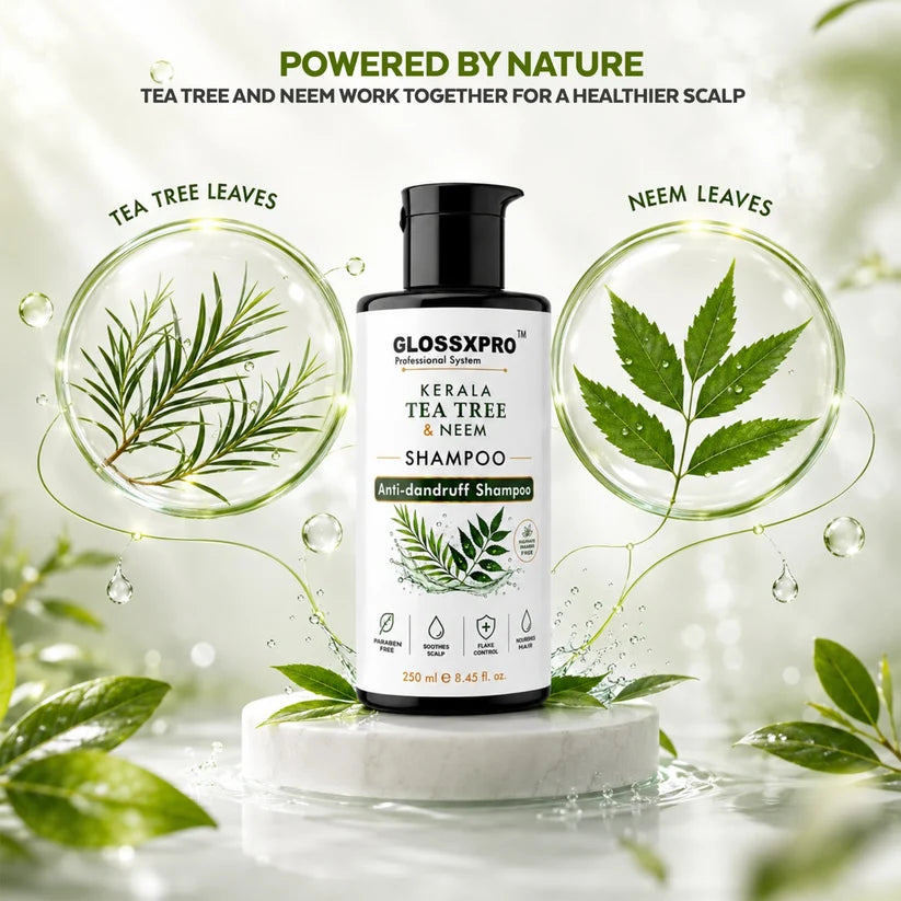 GLOSSXPRO Professional System Kerala Tea Tree & Neem Shampoo 250 ML