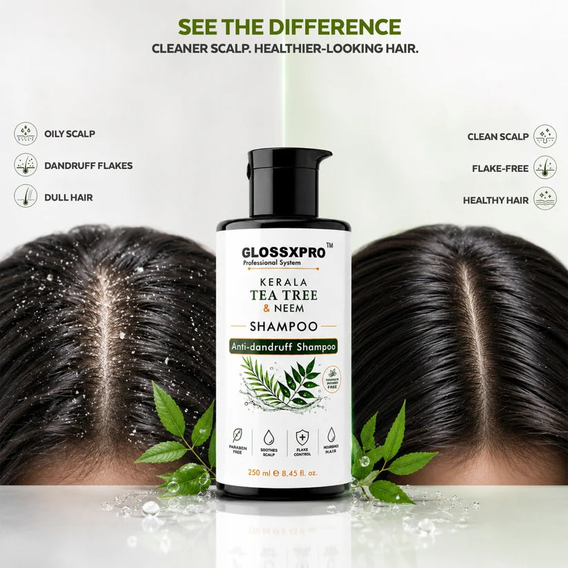 GLOSSXPRO Professional System Kerala Tea Tree & Neem Shampoo 250 ML