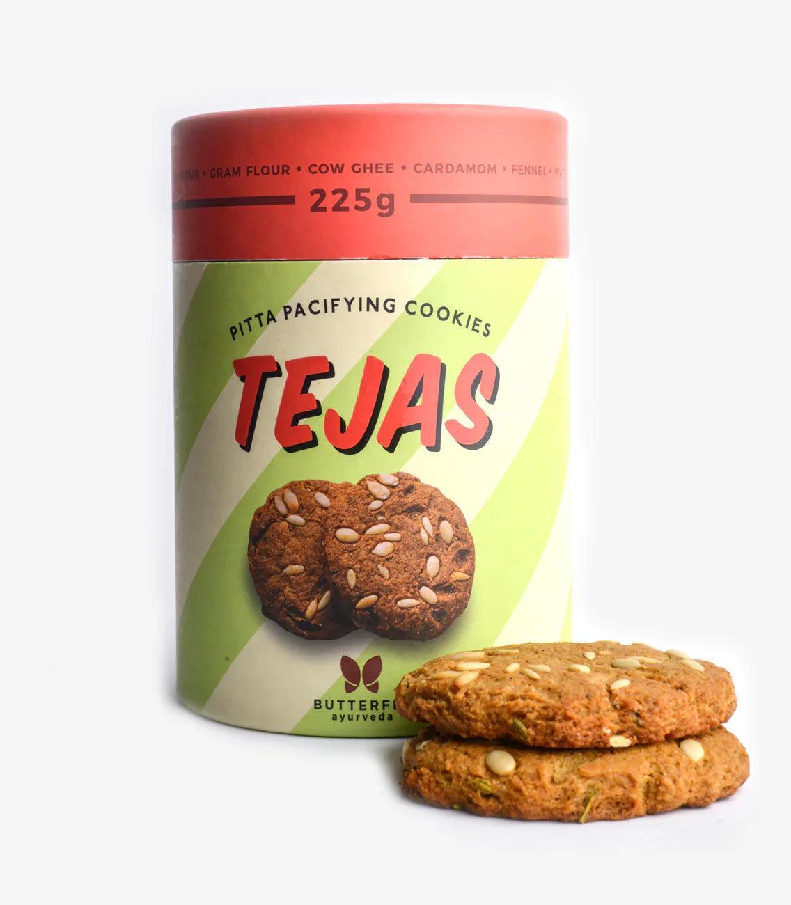 Butterfly Ayurveda Tejas Cookies - Healthy & Nutritious Biscuits (225g)