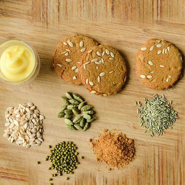 Butterfly Ayurveda Tejas Cookies - Healthy & Nutritious Biscuits (225g)