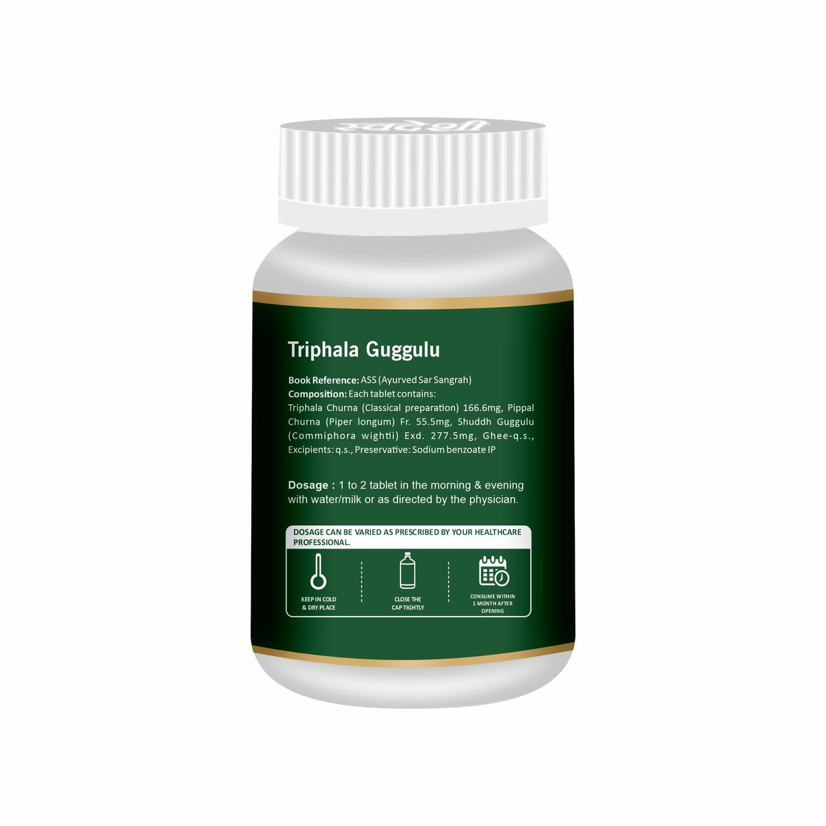 Pack of 2 Triphala Guggul 60 Vati – Supports Digestion, Immunity & Liver Health.