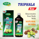 Pack of 2 Triphala ras 500ml for Helps Relieve Constipation & Acidity Supports Healthy Digestion.