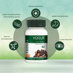 Vogue Wellness Triphala Tablets | Amla, Haritaki & Bibhitaki Herbal Blend | Ayurvedic Supplement for Digestive Wellness, Gut Health, Antioxidant Support & Daily Detox Wellness | 60 Vegetarian Tablets
