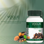 Vogue Wellness Triphala Tablets | Amla, Haritaki & Bibhitaki Herbal Blend | Ayurvedic Supplement for Digestive Wellness, Gut Health, Antioxidant Support & Daily Detox Wellness | 60 Vegetarian Tablets