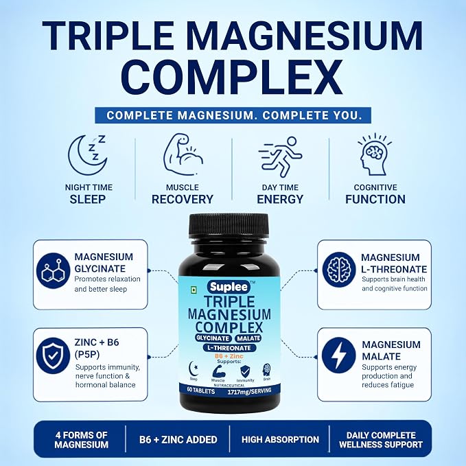 Suplee Triple Magnesium Complex – 60 Tablets