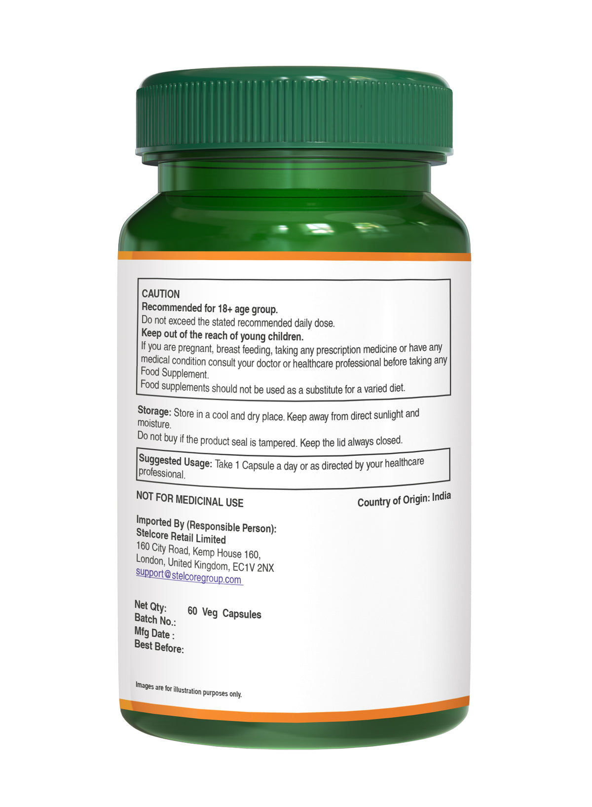 Pure Nutrition Tulsi 708.5 mg – 60 Capsules