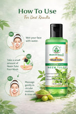 Bhudevam Naturals Khadi Neem Tulsi Face Wash for Oily & Acne-Prone Skin - 210ML
