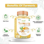 Divya Shree Turmeric Capsule for Even Skin Tone, Provide Anti-Aging Effects, Immunity booster, Ayurvedic Formula  60 Capsule, Jeevan Care Ayurvedic